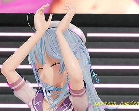 noVR mmd Lamy dance 3d hololive