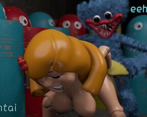 Poppy Playtime - Miss Delight sex with Huggy Wuggy