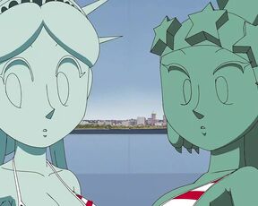 4th of July by Statue of Liberty Hentai Animation